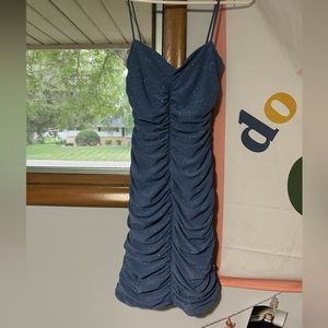 Blue Sparkly Windsor Dress